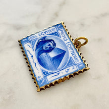 Load image into Gallery viewer, Enamel Postage Stamp Pendant
