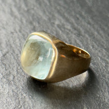 Load image into Gallery viewer, On hold - Bespoke Aquamarine Signet Ring
