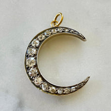 Load image into Gallery viewer, Reserved - Diamond Crescent Moon Pendant
