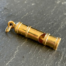 Load image into Gallery viewer, Gold Whistle Pendant
