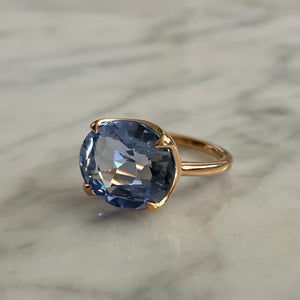 Bespoke Faceted Ceylon Sapphire Ring