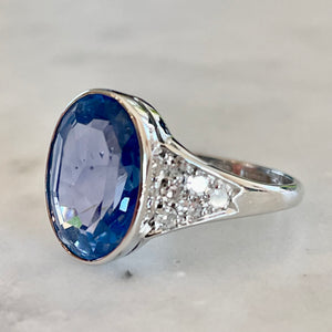 Sapphire & Diamond Ring