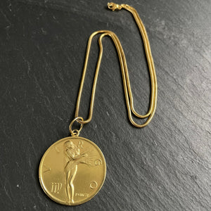 Paul Vinzce “Virgo” Pendant with Chain Necklace