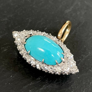 Bespoke Turquoise & Diamond “Evil Eye” Pendant
