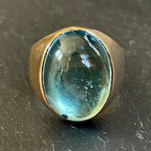 Load image into Gallery viewer, Bespoke Blue Topaz Signet Ring
