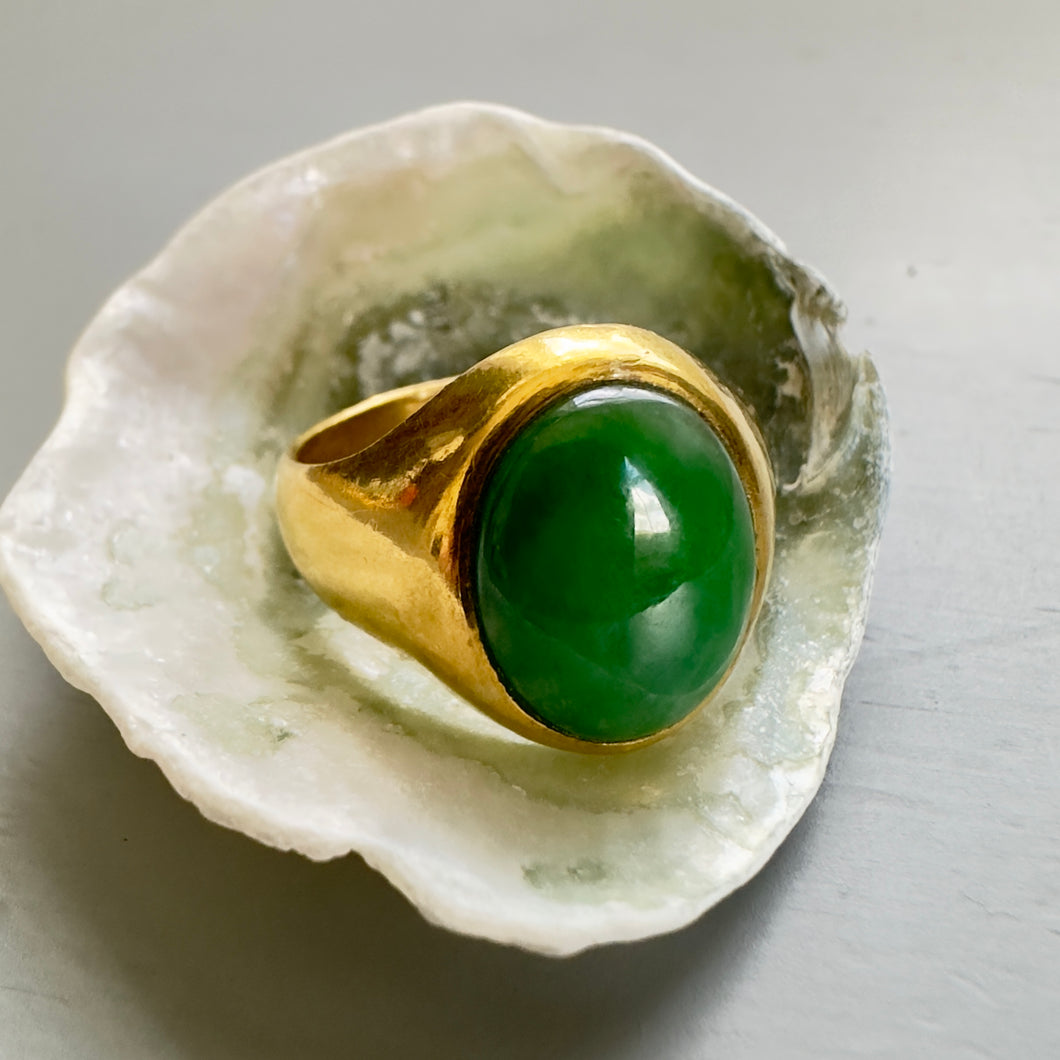 Jade Signet Ring