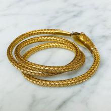 Load image into Gallery viewer, RESERVED Gold and Enamel Snake Necklace
