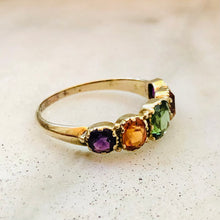 Load image into Gallery viewer, Multi Gem Five Stone Ring

