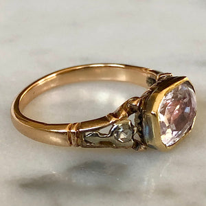 SOLD - Georgian Pink Topaz Ring