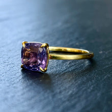Load image into Gallery viewer, Bespoke Purple Sapphire Ring
