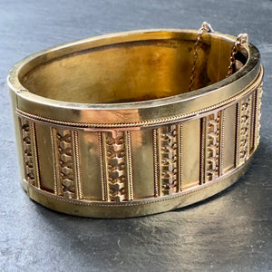 Textured Gold Bangle