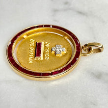 Load image into Gallery viewer, Ruby &amp; Diamond +/- Pendant
