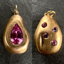 Load image into Gallery viewer, 20k Gold Madagascar Sapphire Pendant 3
