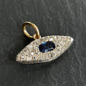 Bespoke Sapphire & Diamond “Evil Eye” Pendant