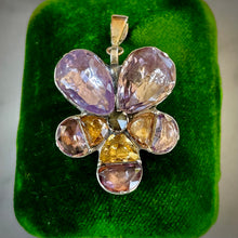 Load image into Gallery viewer, SOLD Multi Gem Pansy Pendant
