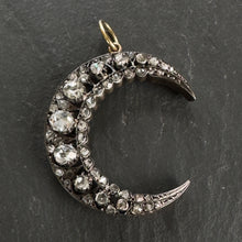 Load image into Gallery viewer, Rose Cut Diamond Crescent Pendant

