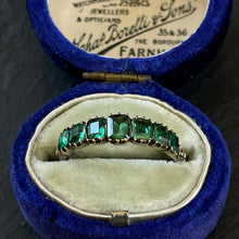 Load image into Gallery viewer, Emerald 7 Stone Ring
