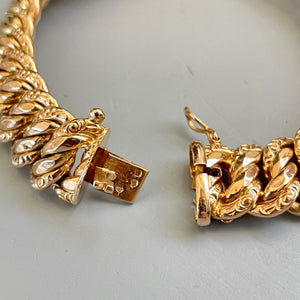 French Gold Chain Bracelet