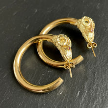 Load image into Gallery viewer, Gold Ram Earrings
