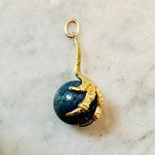 Load image into Gallery viewer, Talon Pendant with Lapis Sphere
