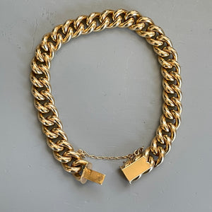 Gold Curb Link Bracelet