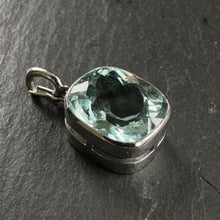 Load image into Gallery viewer, White Gold Aquamarine Pendant
