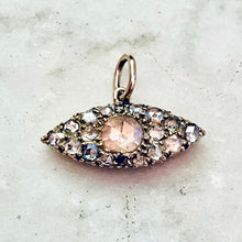 Load image into Gallery viewer, Bespoke Rose Cut Diamond “Evil Eye” Pendant
