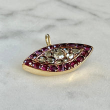 Load image into Gallery viewer, ON HOLD Bespoke Ruby and Diamond “Evil Eye” Pendant

