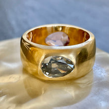 Load image into Gallery viewer, Bespoke Diamond &amp; Spinel *Gemini* Ring
