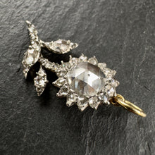 Load image into Gallery viewer, Rose Cut Diamond Flower Pendant
