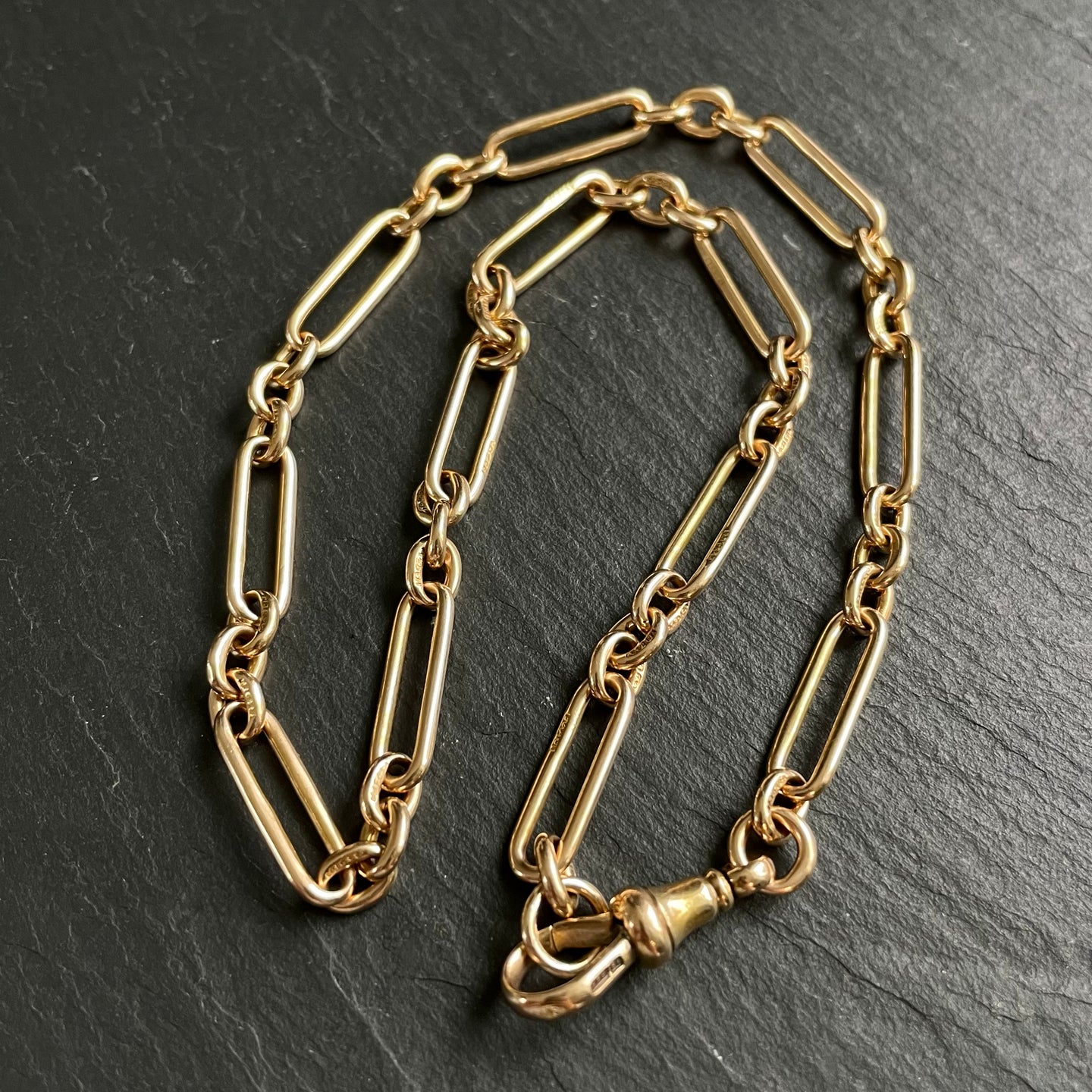 Gold Trombone Link Chain