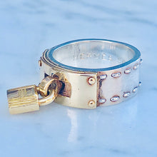 Load image into Gallery viewer, Silver and Gold Hermes Ring
