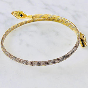 Snake Bracelet with Sapphires, Diamonds and Rubies