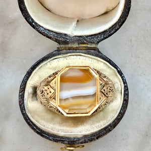 Agate Compartment Ring
