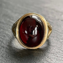 Load image into Gallery viewer, Garnet Signet Ring
