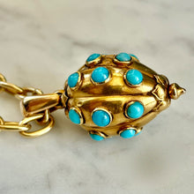 Load image into Gallery viewer, Turquoise &amp; Gold Pendant/Locket
