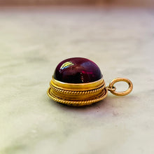 Load image into Gallery viewer, Garnet Locket Pendant
