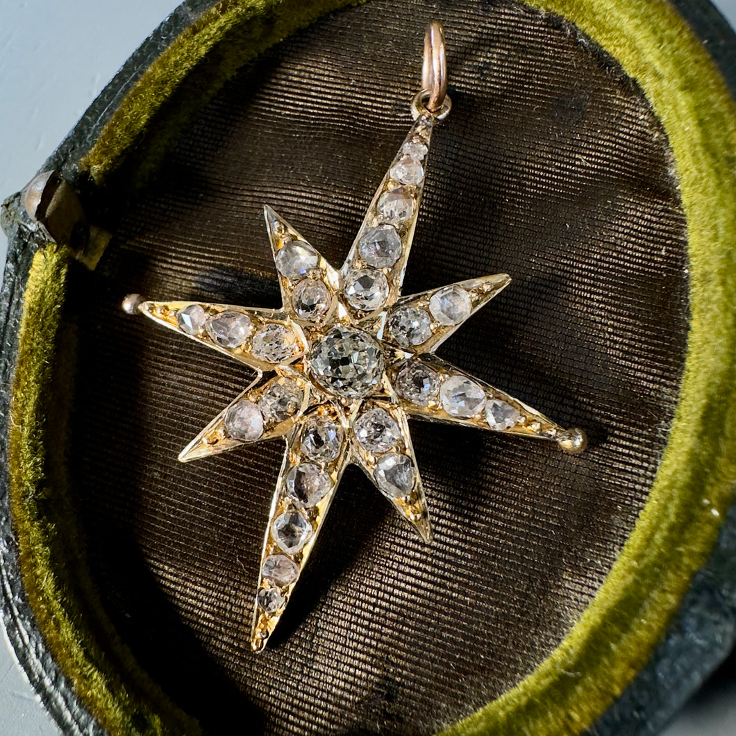 Diamond ‘Compass Rose’ Pendant