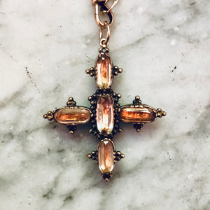 Citrine Cross Pendant