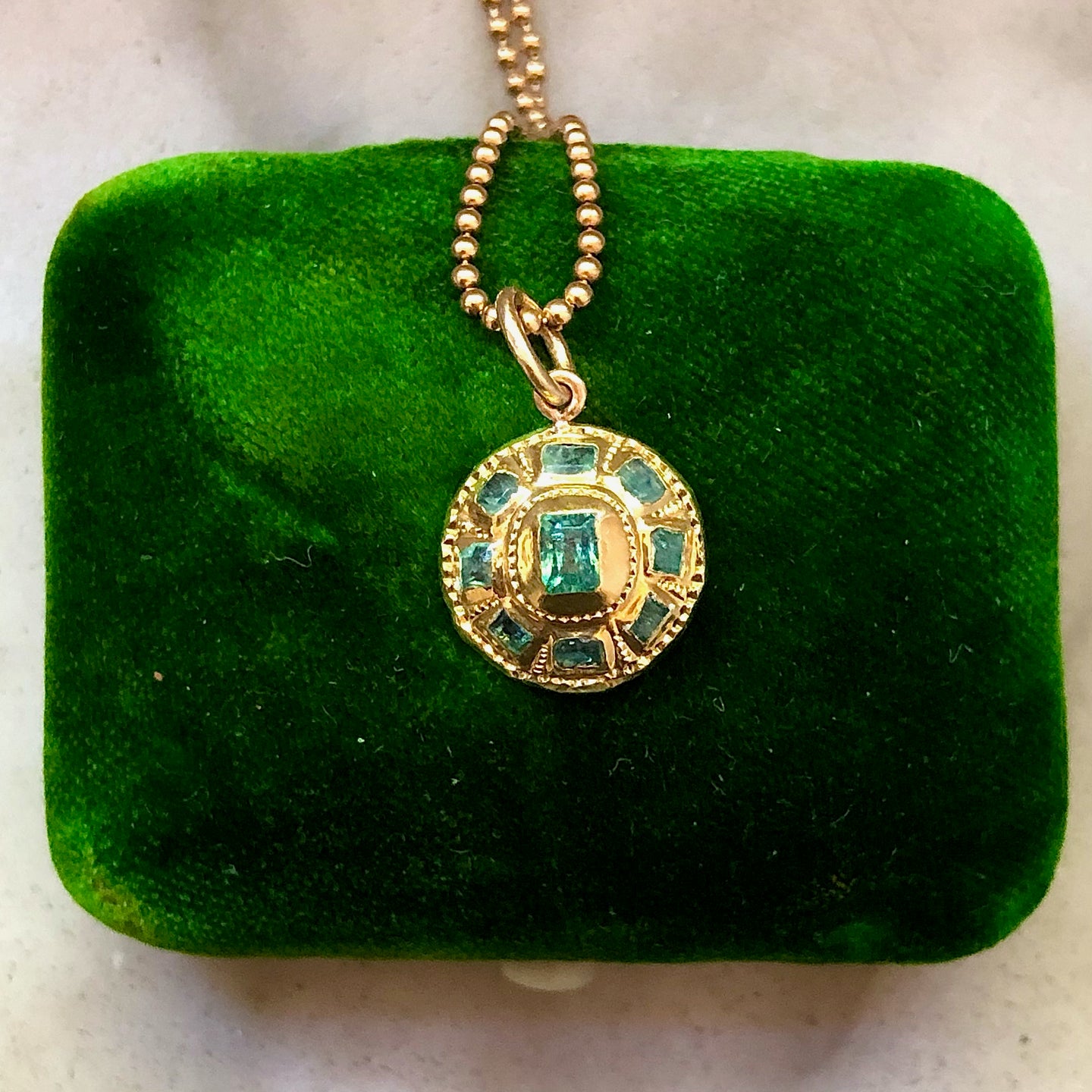 Iberian Emerald Pendant