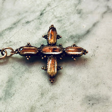 Load image into Gallery viewer, Citrine Cross Pendant
