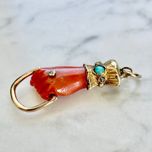 Load image into Gallery viewer, Coral Figa Charm Holder Pendant
