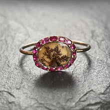 Load image into Gallery viewer, On hold - Agate &amp; Ruby Ring
