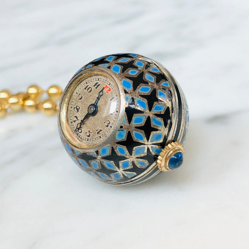 Enamel Watch Pendant