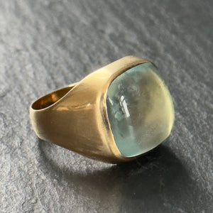 On hold - Bespoke Aquamarine Signet Ring